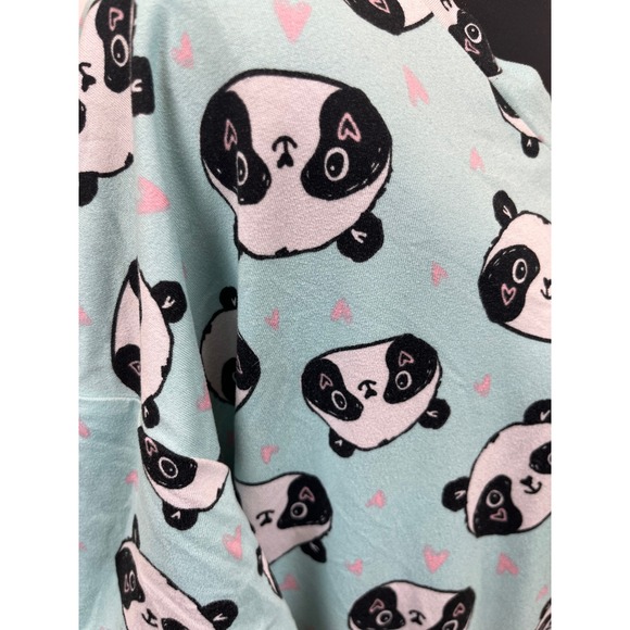 Secret Treasures Aqua Panda Print Night Wear Dress With Pockets Size S/M - Picture 16 of 16